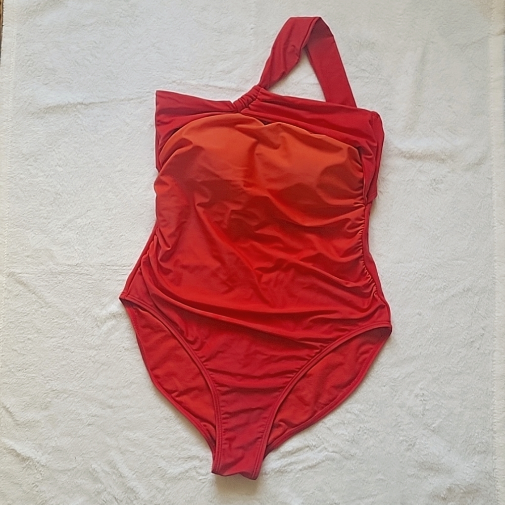 RACHEL Rachel Roy Red One-Piece Swimsuit